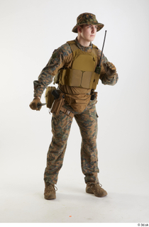 Casey Schneider Paratrooper Pose with Knife 2 standing whole body…